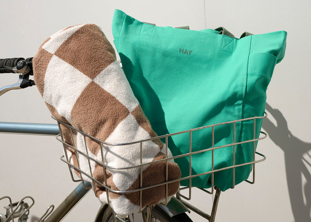 Check Bath Towel Matcha