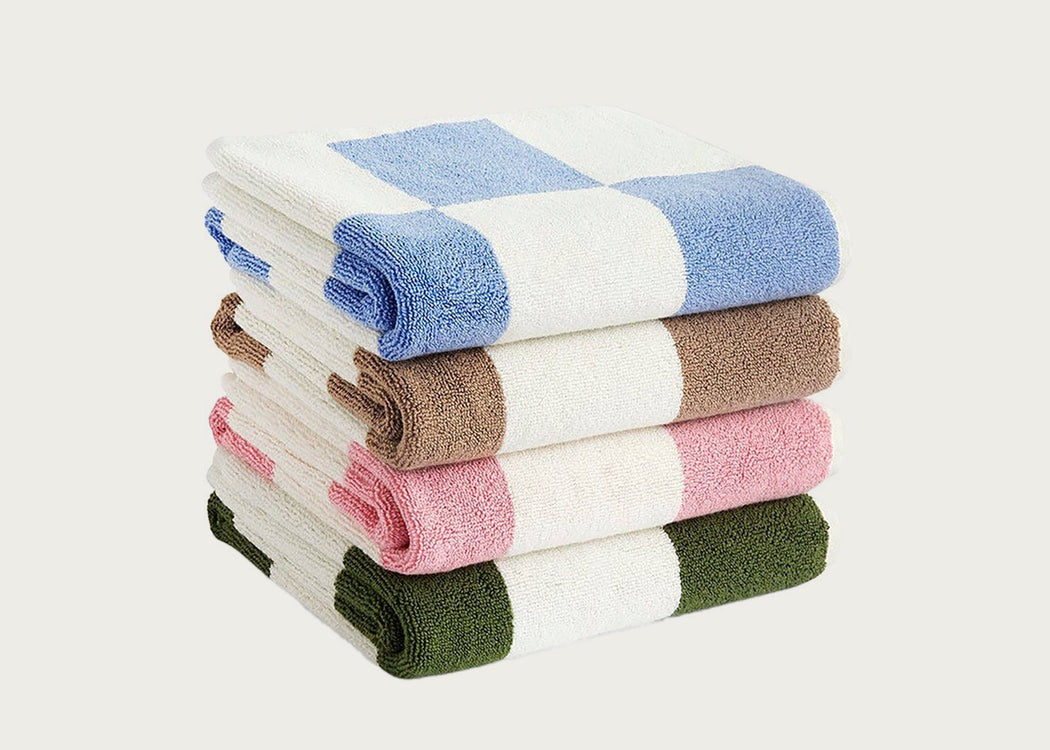 Check Bath Mat Matcha