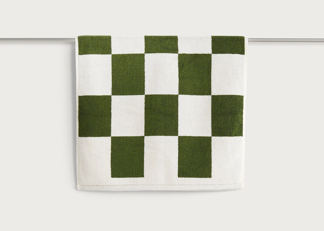 Check Bath Mat Matcha