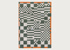 Chess Rug Deep Green 170cm x 240cm