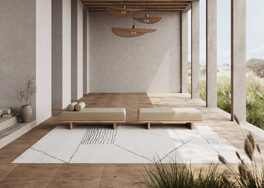 Landscape Fields Rug Natural 170cm x 240cm