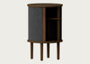 Audacious Side Table Black / Horizons Hazelnut