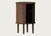 Audacious Side Table Black / Horizons Hazelnut