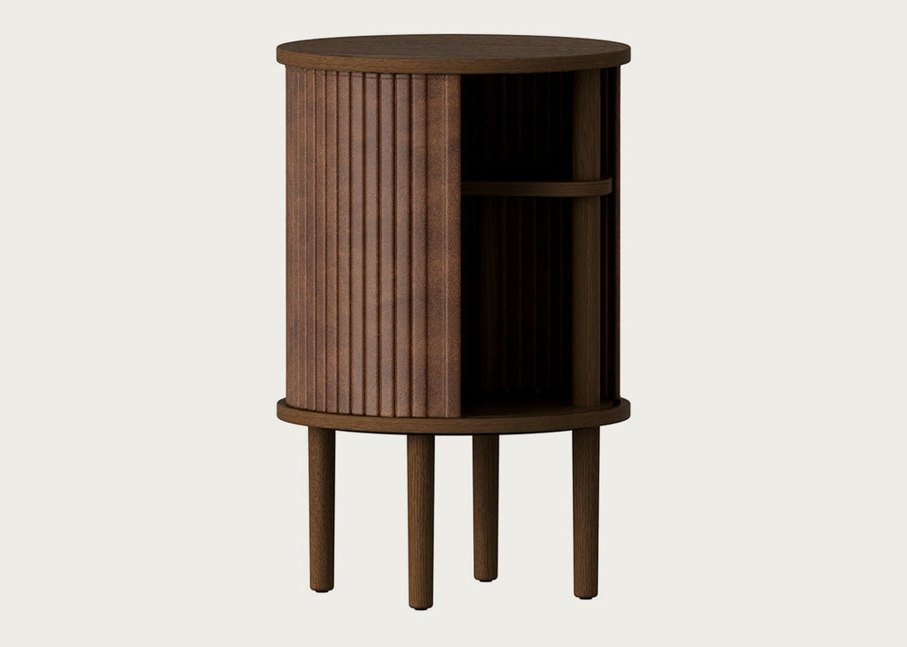 Audacious Side Table Black / Horizons Hazelnut