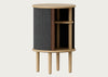 Audacious Side Table Black / Horizons Hazelnut