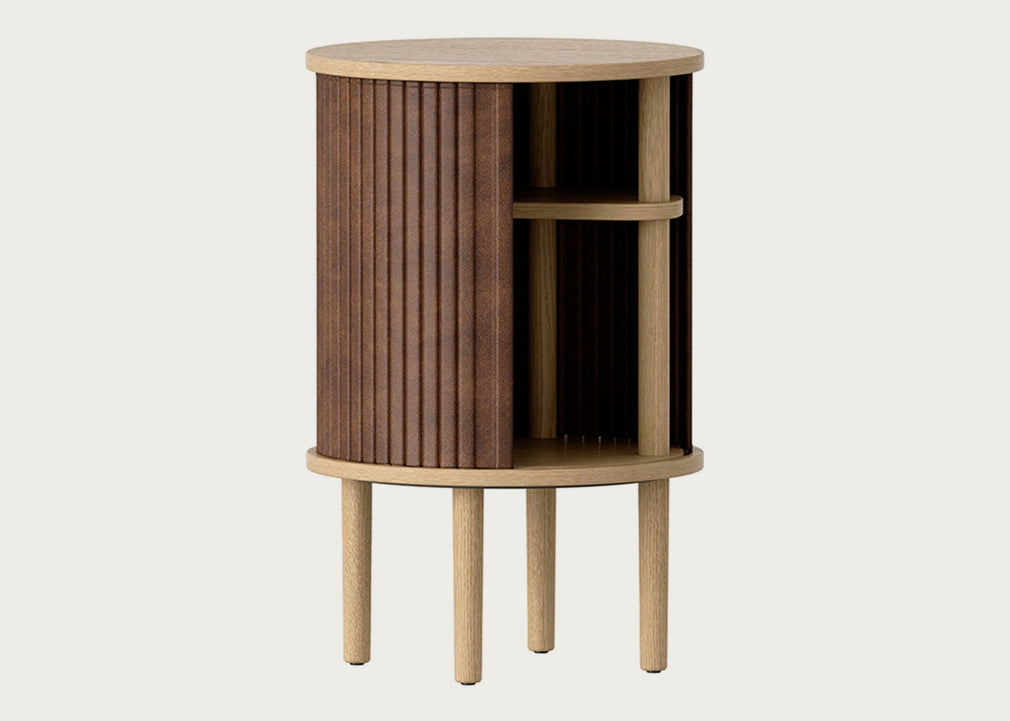 Audacious Side Table Black / Horizons Hazelnut