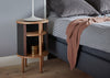 Audacious Side Table Black / Horizons Hazelnut
