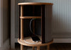 Audacious Side Table Black / Horizons Hazelnut