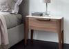 Ziggy Night 1 Bedside Table White Calacatta Gold