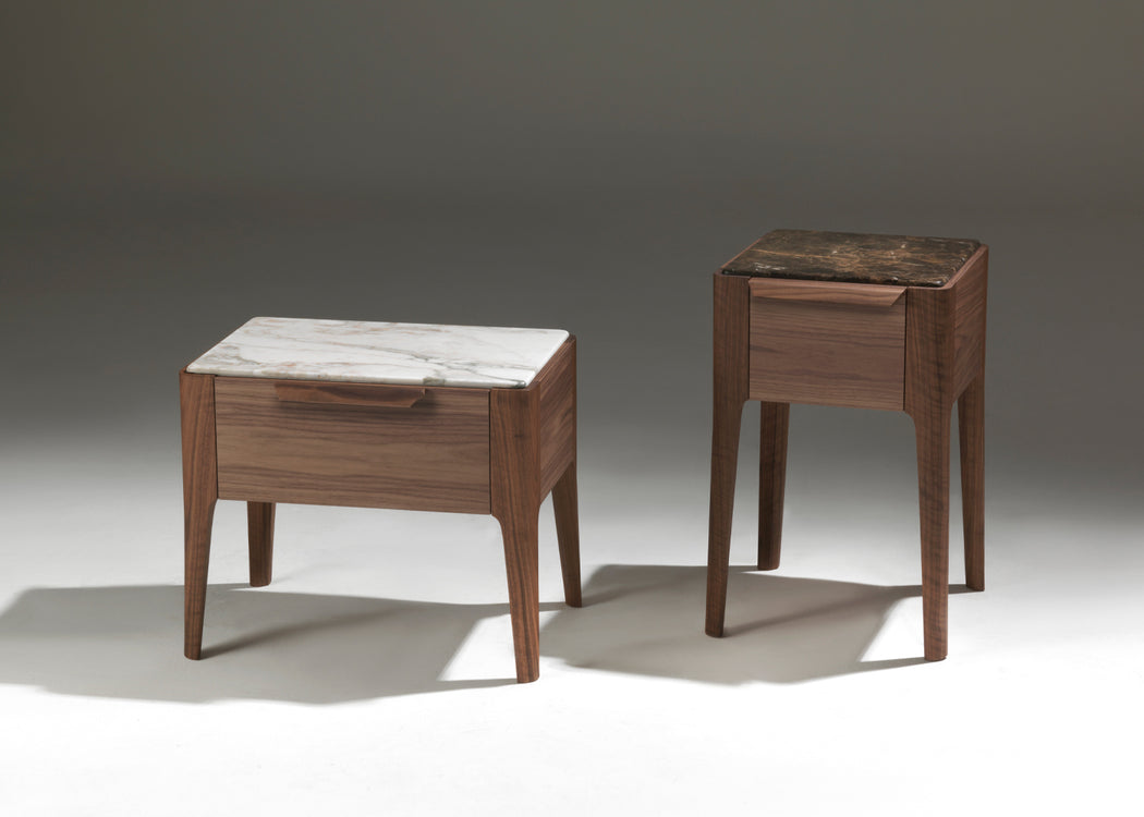 Ziggy Night 1 Bedside Table White Calacatta Gold