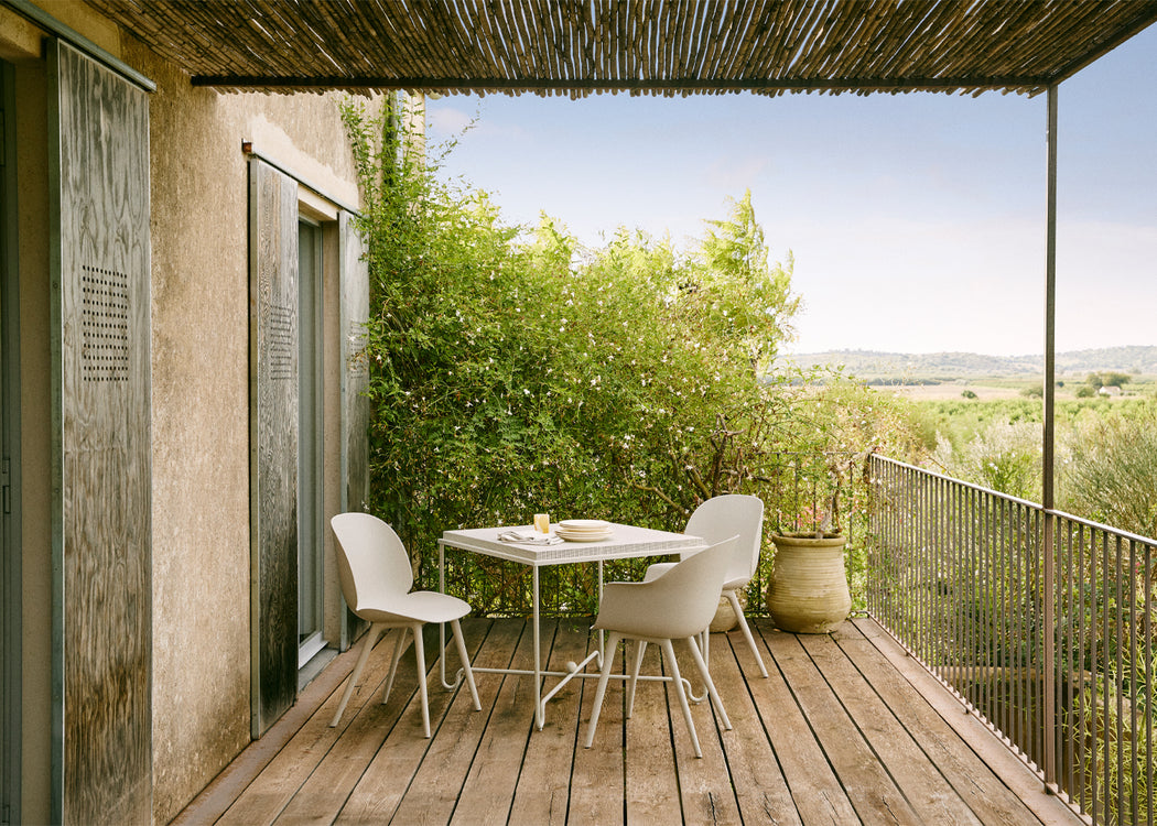 Beetle Outdoor Dining Chair Albaster White