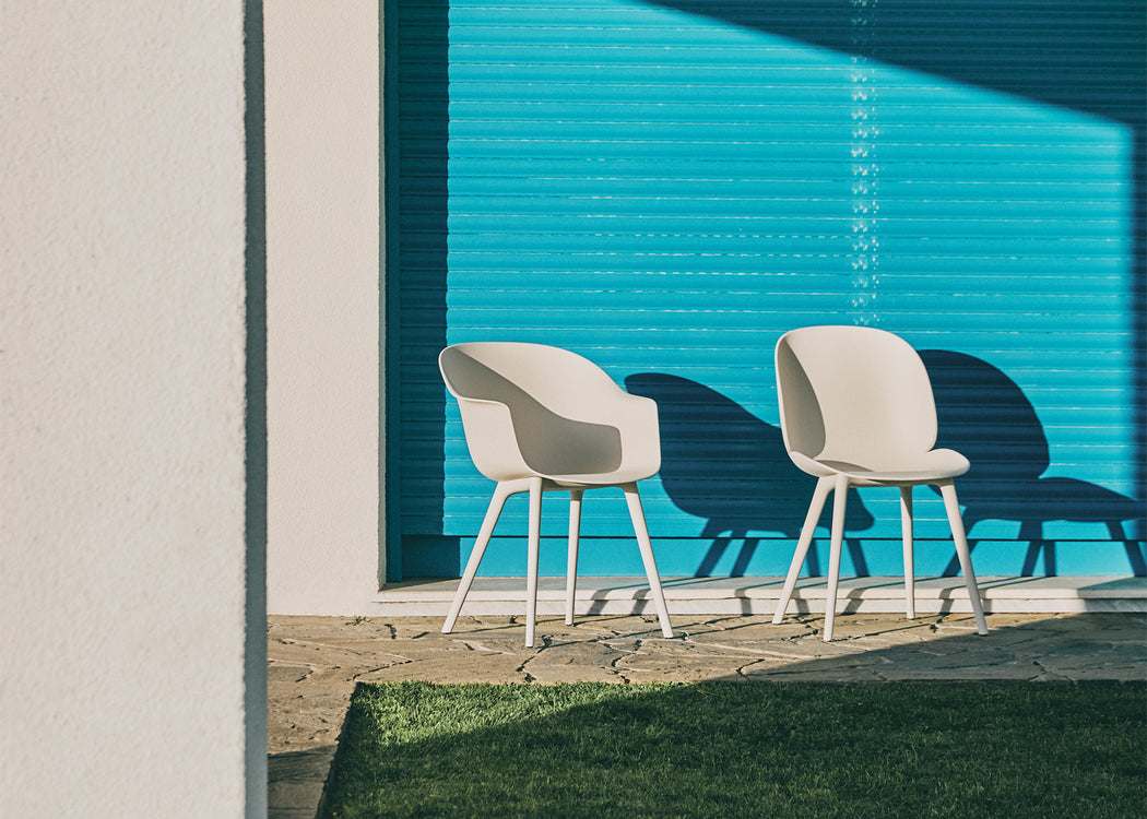 Beetle Outdoor Dining Chair Albaster White
