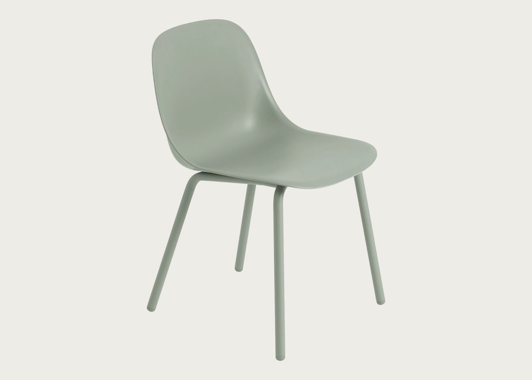 Fiber Outdoor Side Chair Dusty Green