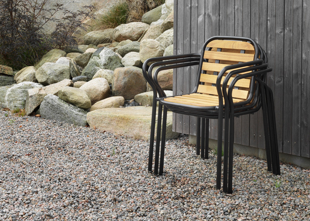 Vig Outdoor Dining Armchair Black
