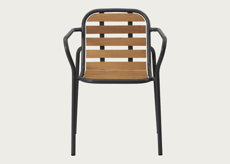 Vig Outdoor Dining Armchair Black