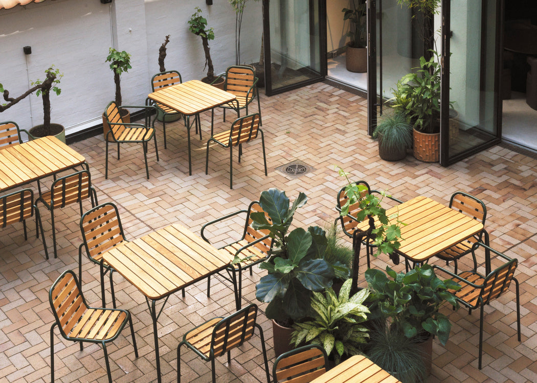 Vig Outdoor Dining Armchair Black