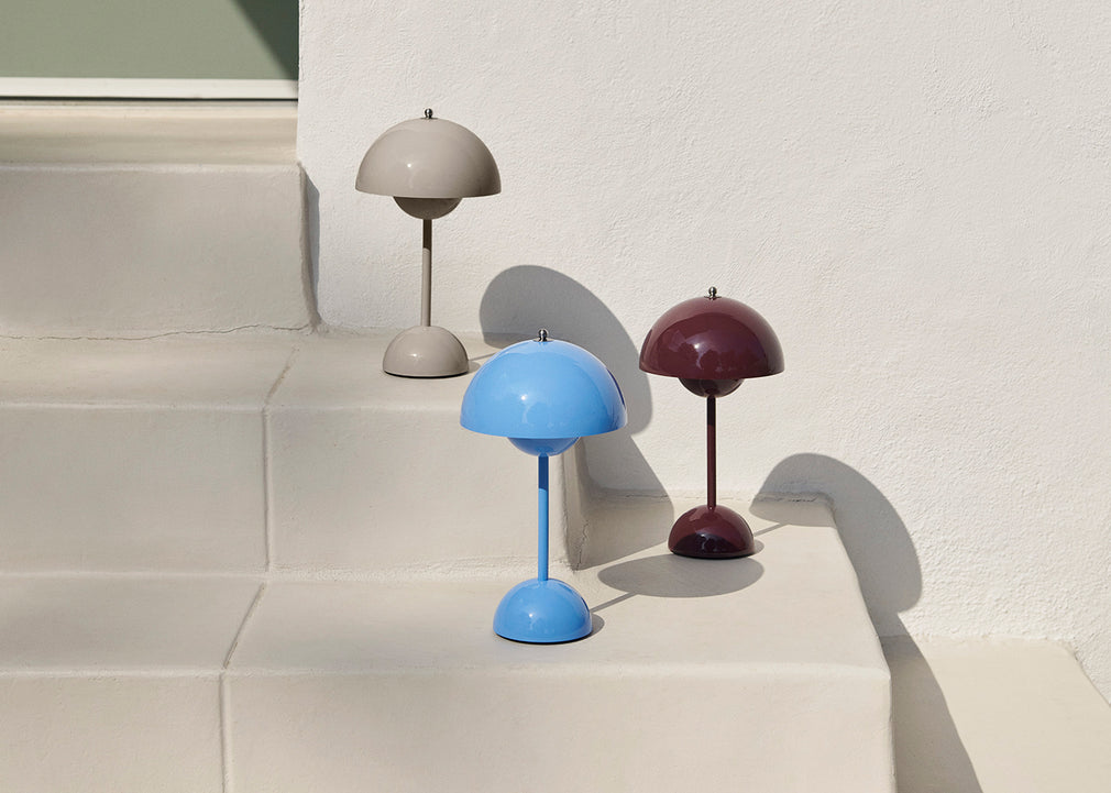 Flowerpot LED Portable Table Lamp VP9 Stone Blue
