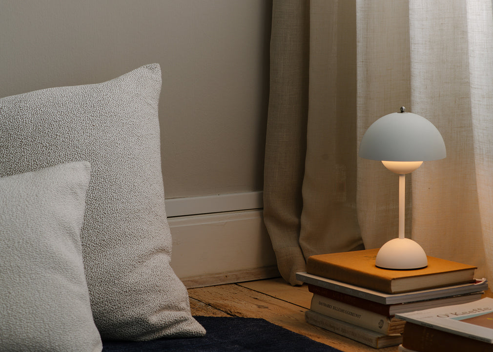 Flowerpot LED Portable Table Lamp VP9 Stone Blue