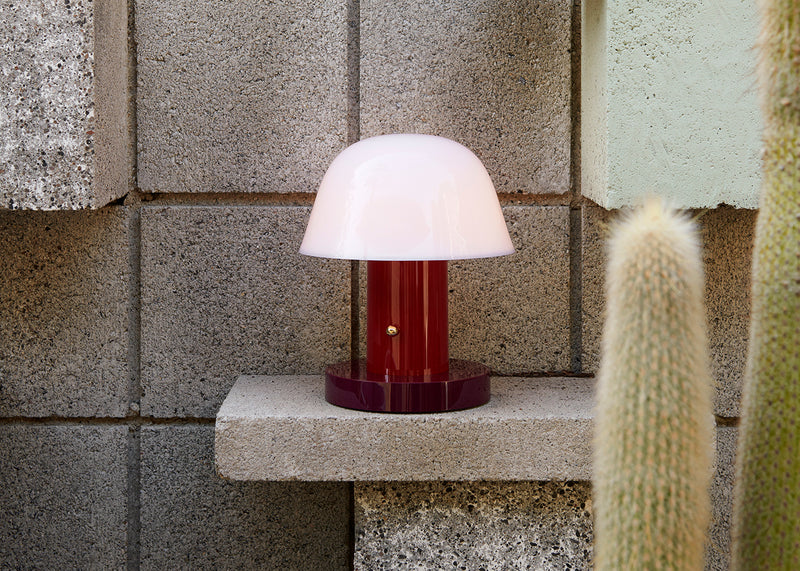 Setago Portable Table Lamp JH27 Nude & Forest