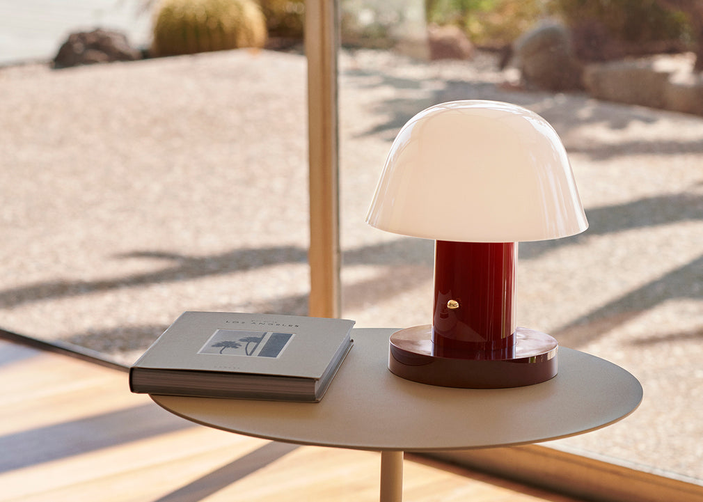 Setago Portable Table Lamp JH27 Nude & Forest