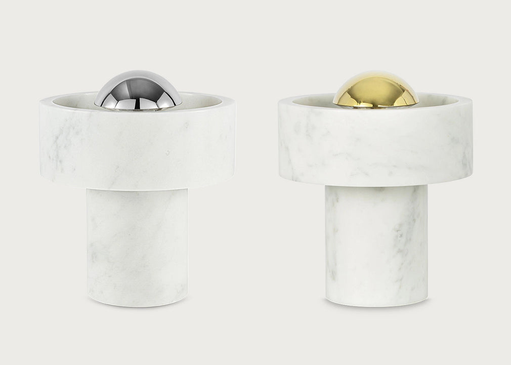 Stone LED Portable Table Lamp Gold