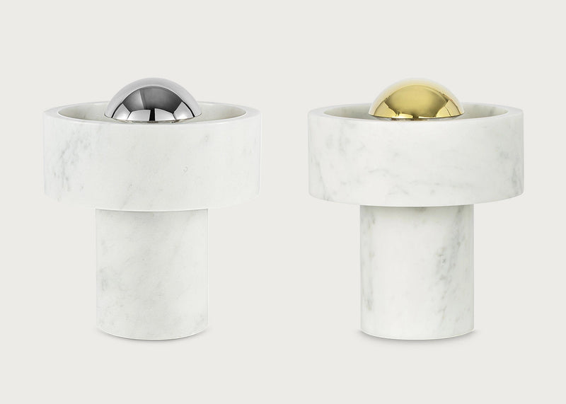 Stone LED Portable Table Lamp Gold
