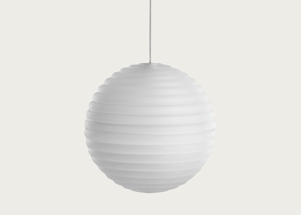 Press LED Sphere Pendant Light Large / Clear