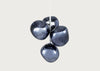Melt LED Chandelier Light Mini Opal Silver