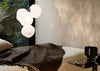 Melt LED Chandelier Light Mini Opal Silver