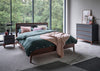 Lars 5 Drawer Chest Grey & Walnut