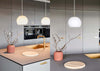 Ball Pendant Light Opal White