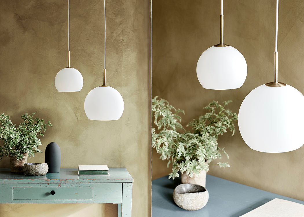 Ball Pendant Light Opal White