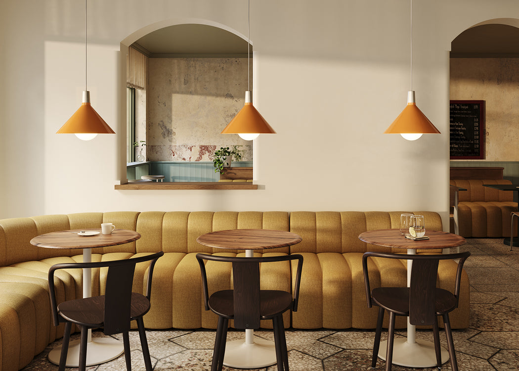 Bower Pendant Light Yellow Ochre / Small