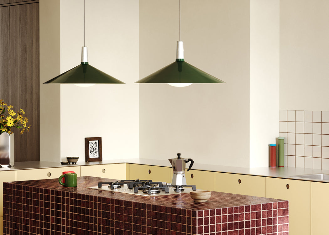 Bower Pendant Light Yellow Ochre / Small