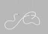 Squiggle LED Pendant Light Brass