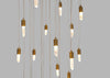 Rock Crystal LED Chandelier Pendant Light Large