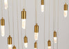 Rock Crystal LED Chandelier Pendant Light Large