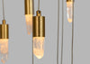 Rock Crystal LED Chandelier Pendant Light Large