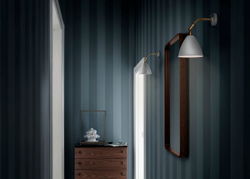 Adnet Rectangular Wall Mirror 65cm x 115cm / Black Leather