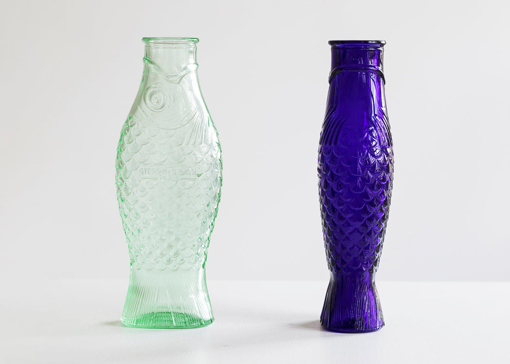 Fish & Fish Carafe Cobalt