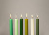 Dinner Candles Set of 12 Morning Mist