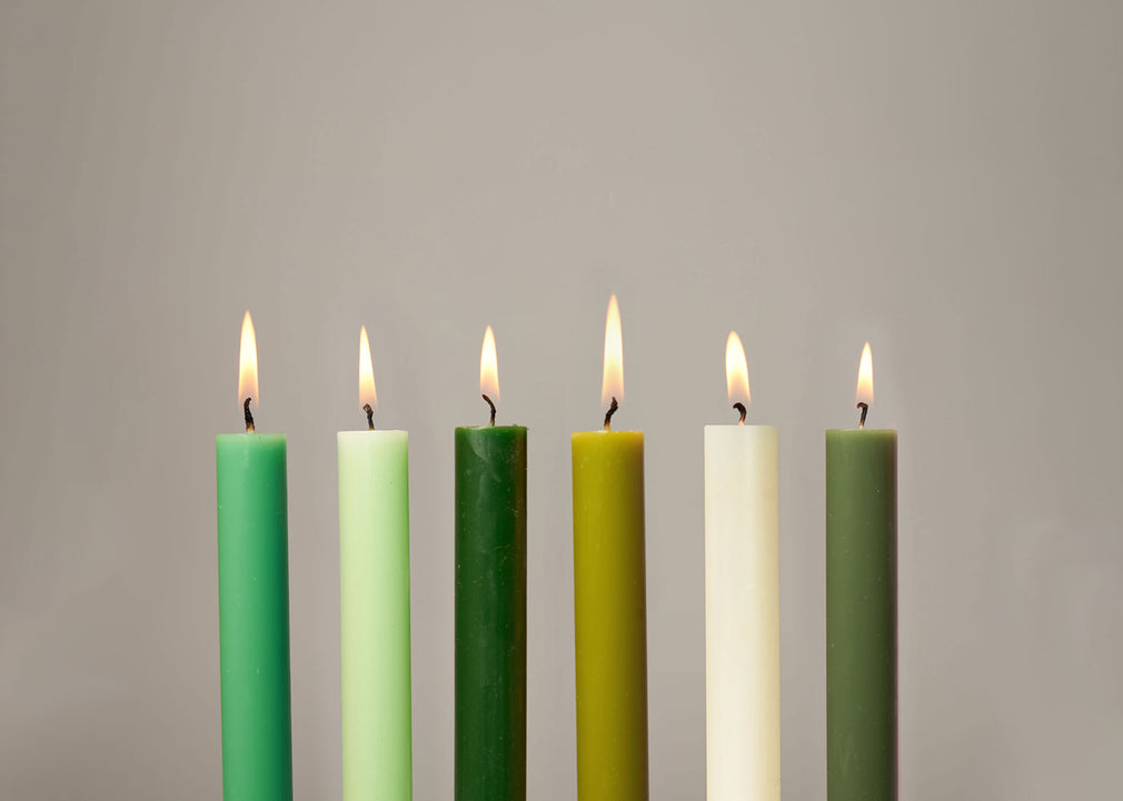 Dinner Candles Set of 12 Morning Mist