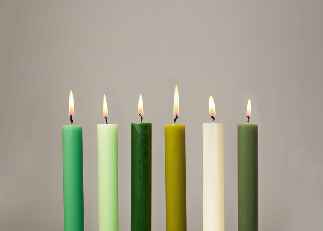 Dinner Candles Set of 12 Morning Mist