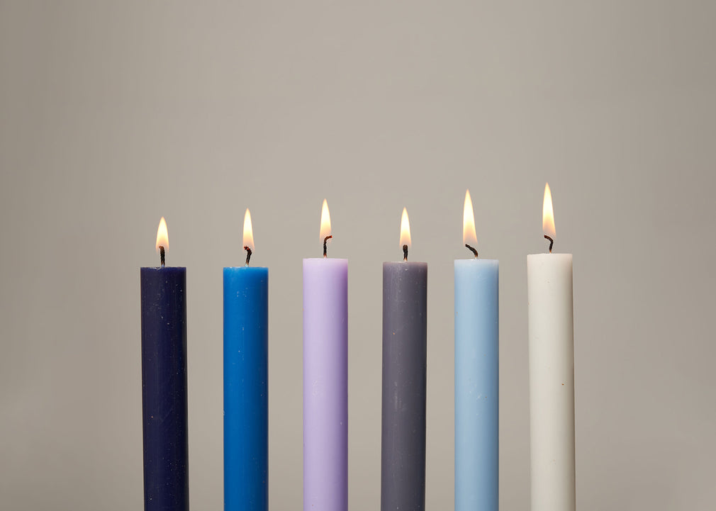 Dinner Candles Set of 12 Morning Mist