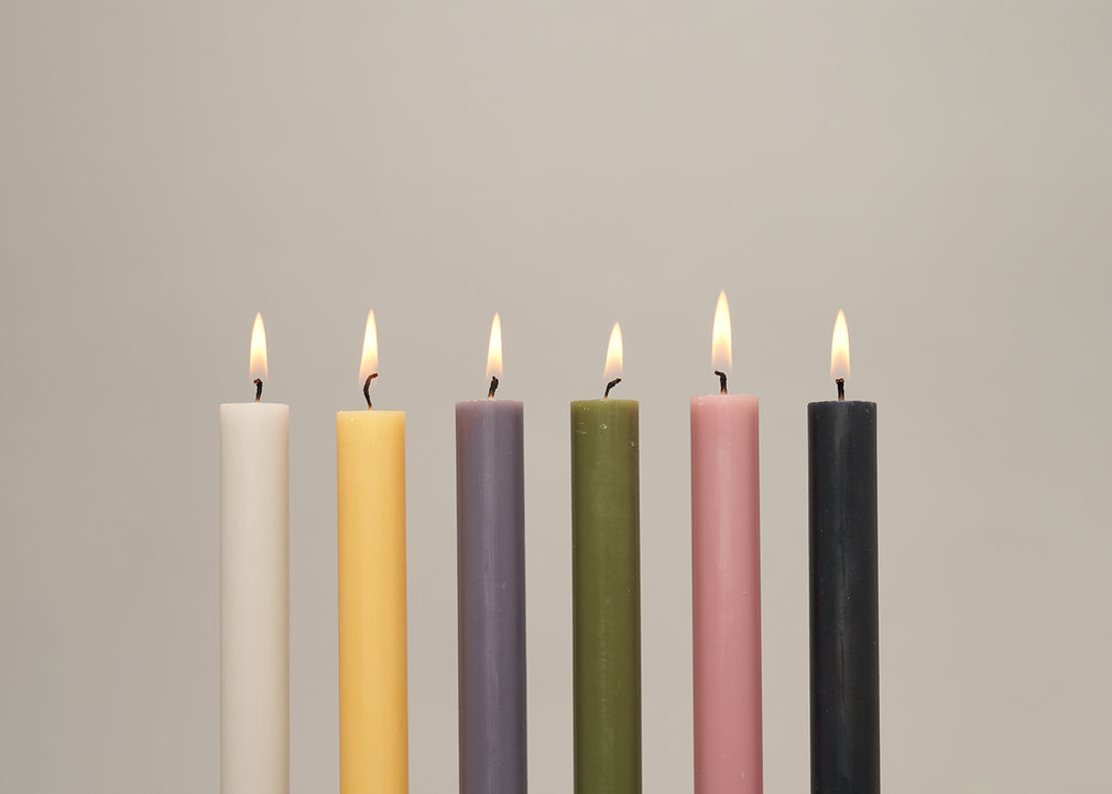 Dinner Candles Set of 12 Morning Mist