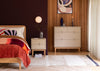 Basalt Rug Natural with Blue Fringe 140cm x 200cm