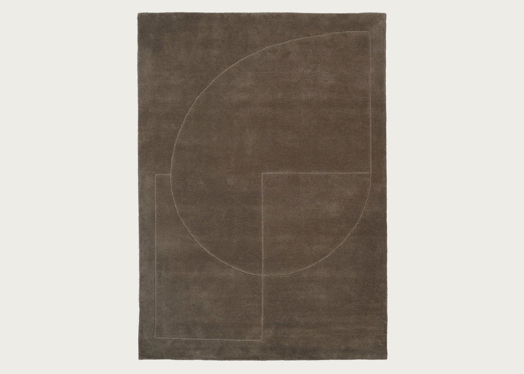 Lineal Poem Rug Moss 140cm x 200cm