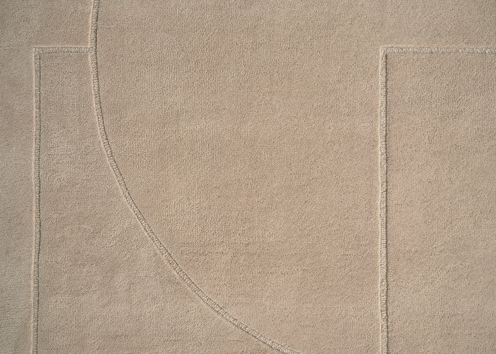 Lineal Poem Rug Beige 140cm x 200cm