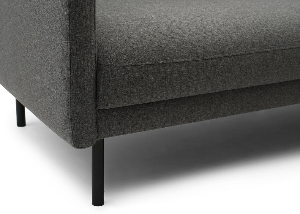 Rar 2 Seater Sofa Re-born Dark Grey