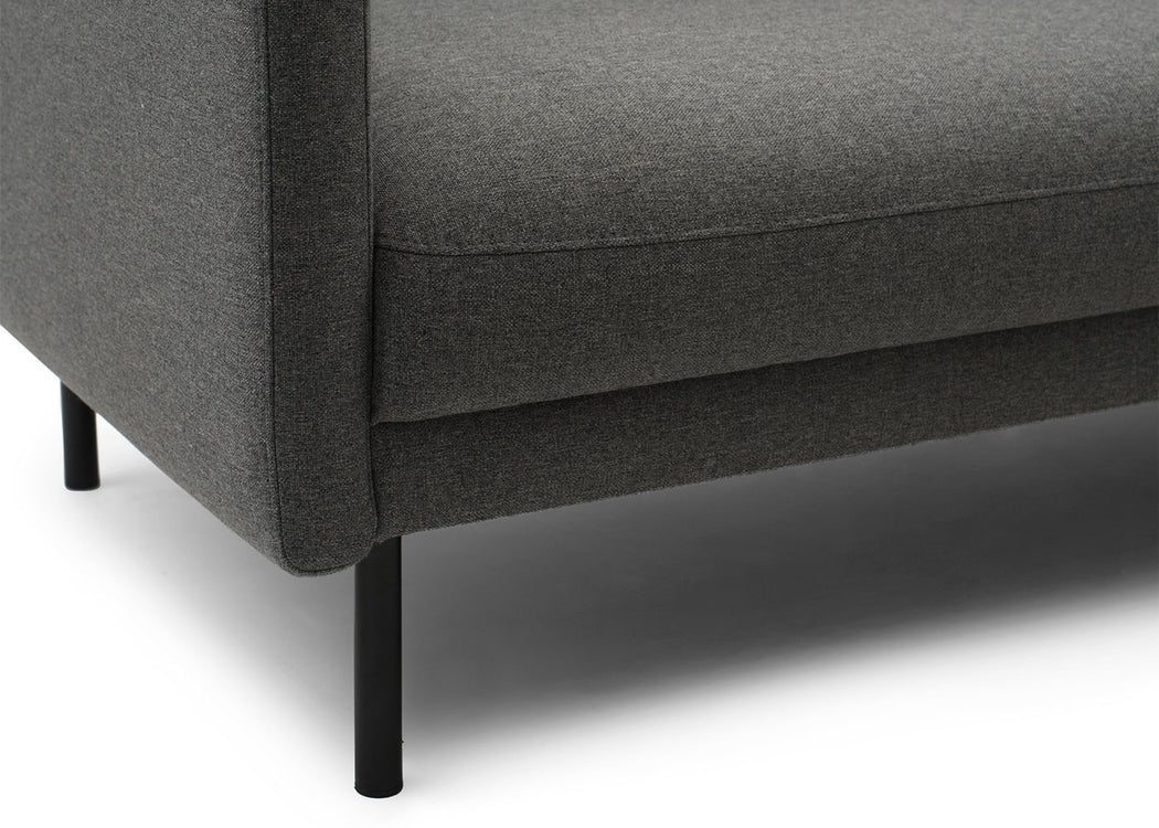 Rar 2 Seater Sofa Re-born Dark Grey